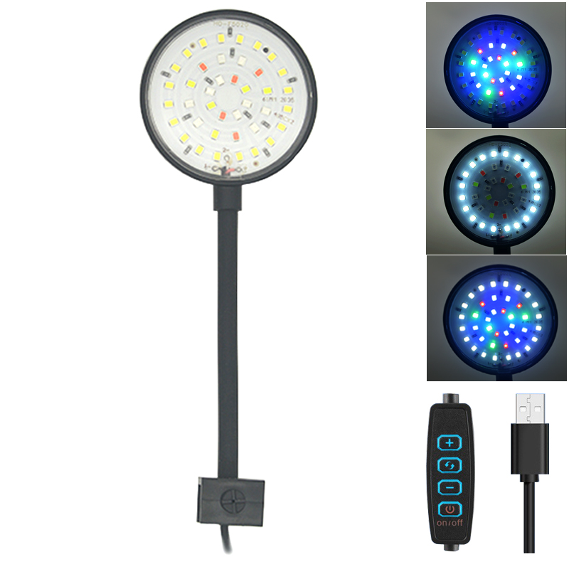 Aquarium Fish Only - USB 수족관 LED 램프 물고기 탱크