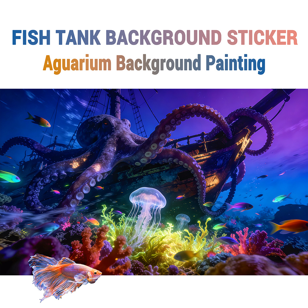 Aquarium Fish Paradise - 수족관 배경 스티커, 문어 파라다이스, 어항