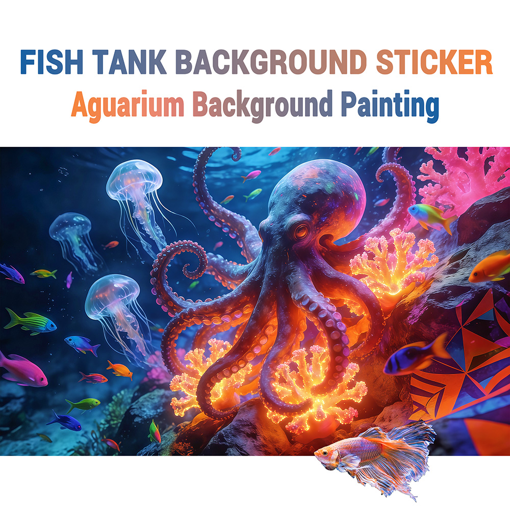 Aquarium Fish Paradise - 수족관 배경 스티커, 문어 파라다이스, 어항