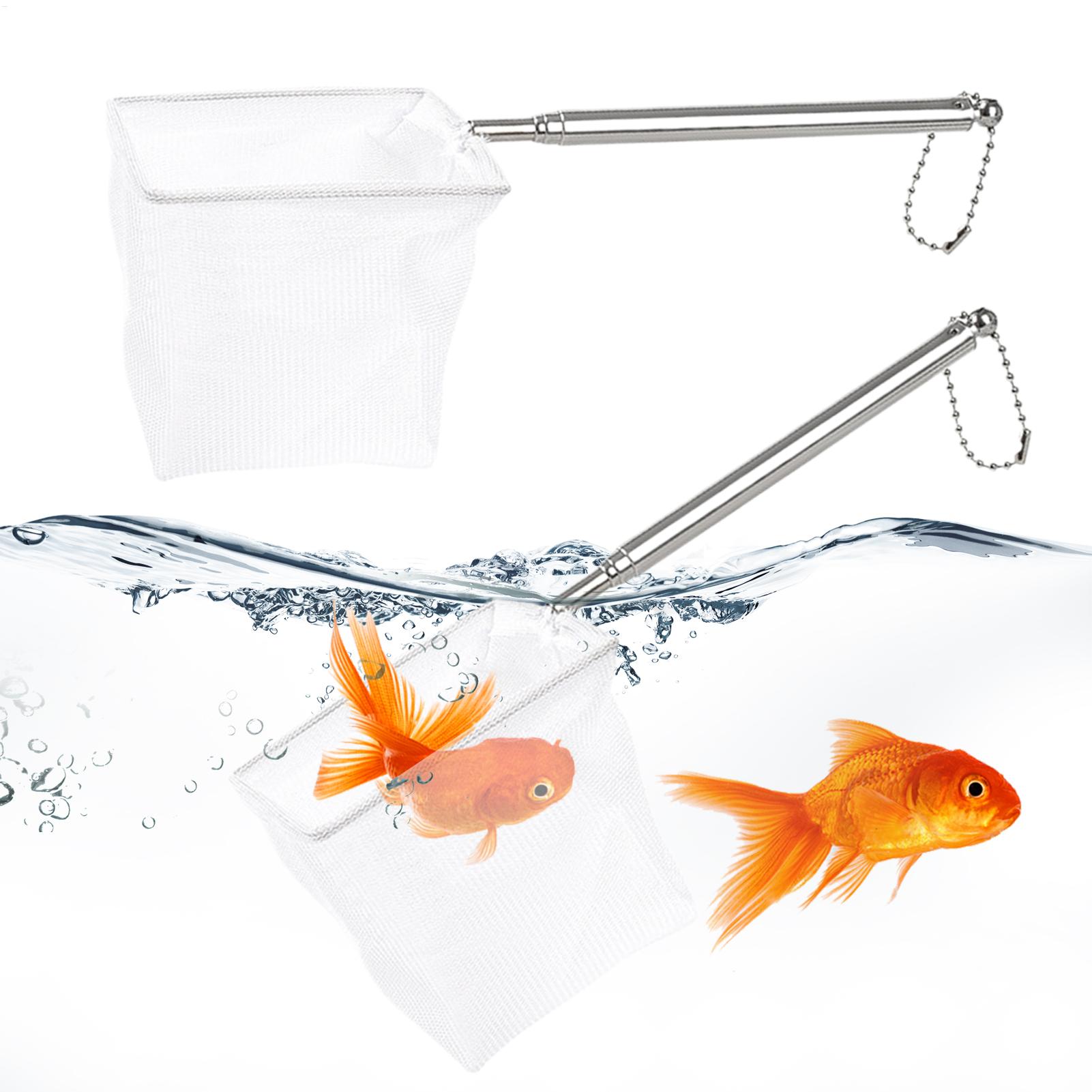 Aquarium Fish Net Small - 2pcs 작은 물고기 그물망 텔레스코픽 핸들