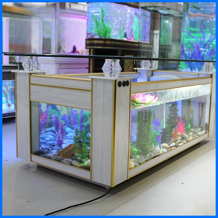 Live Fish Aquarium - 소파 커피 테이블 생태 수조 어항