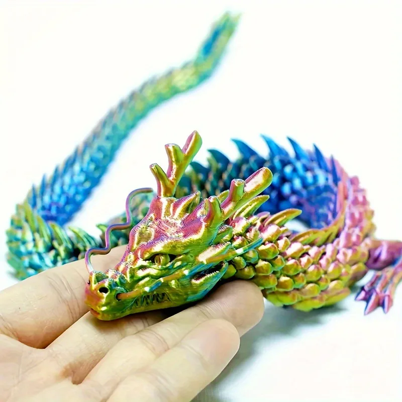 3D 프린팅된 연결된 용 장식품, 움직이는 만화 캐릭터 - Aquarium Fish Only 리뷰 및 가격