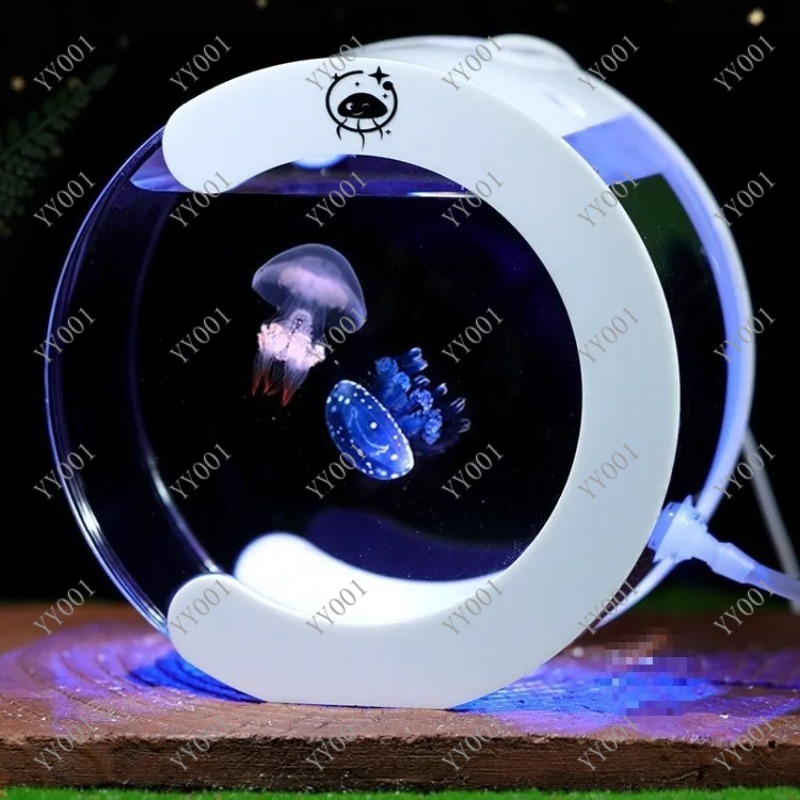 데스크탑 순환식 해파리 수족관 탱크 간편 소형 애완동물 - Aquarium Fish Artificial 리뷰 및 가격