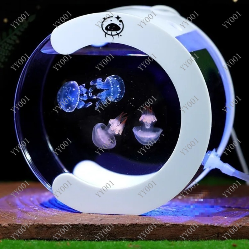데스크탑 순환식 해파리 수족관 탱크 간편 소형 애완동물 - Aquarium Fish Artificial 리뷰 및 가격