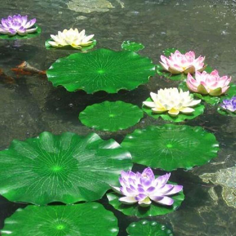 2026년 인공 수련 꽃 없는 연잎 연못 장식 수족관  - Aquarium Fish Artificial 리뷰 및 가격