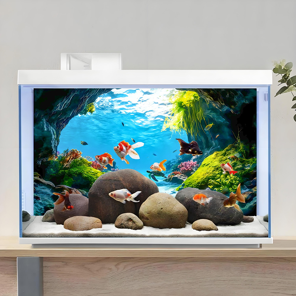거북이 동굴 천국, 어항 배경 그림, 수족관 그림 스티 - Aquarium Fish Paradise 리뷰 및 가격