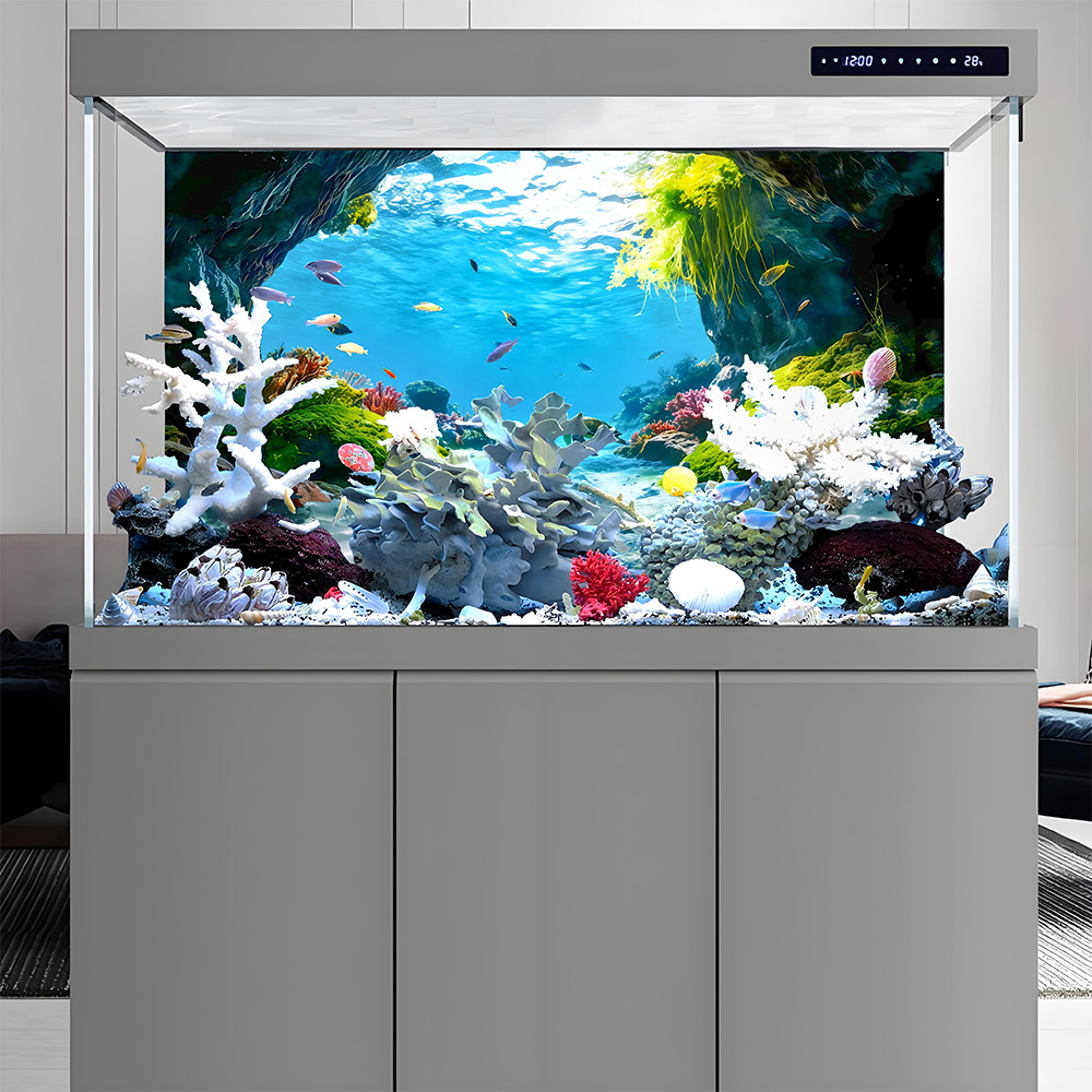 거북이 동굴 천국, 어항 배경 그림, 수족관 그림 스티 - Aquarium Fish Paradise 리뷰 및 가격