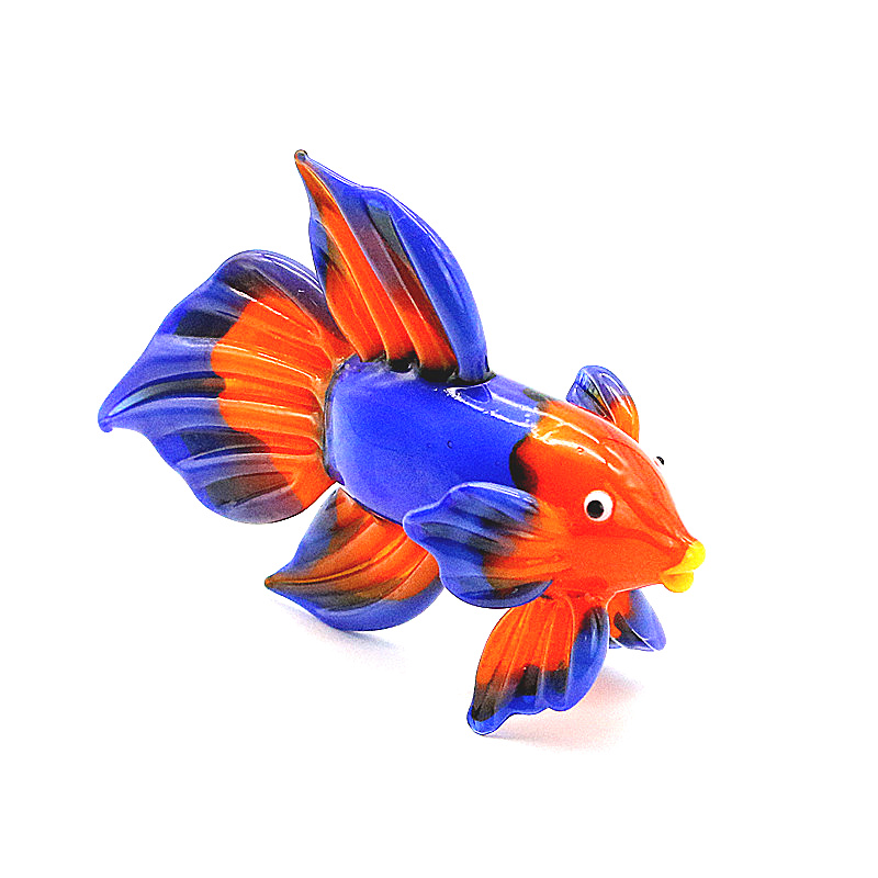 오렌지 무라노 유리 열대어 입상 장식품, 귀여운 수제  - Live Fish Aquarium 리뷰 및 가격