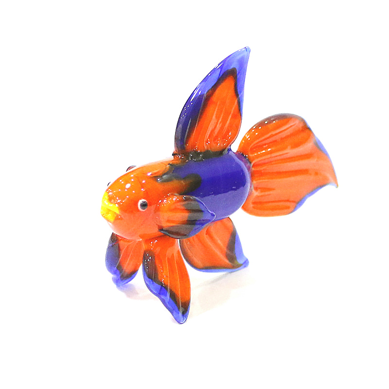 오렌지 무라노 유리 열대어 입상 장식품, 귀여운 수제  - Live Fish Aquarium 리뷰 및 가격