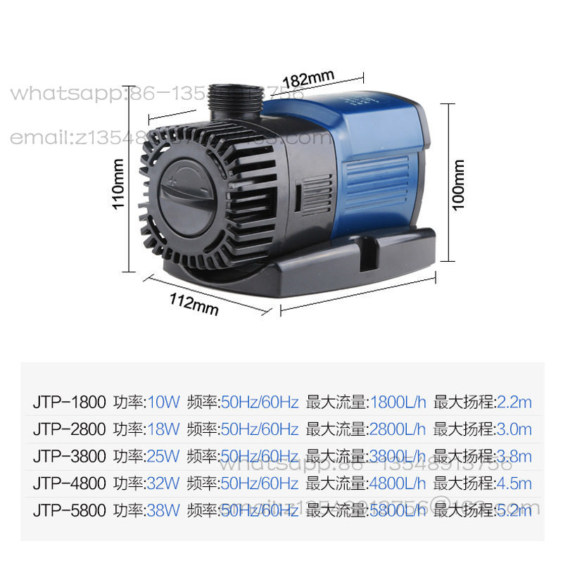 공장 직판 JTP1800-5800 수중 펌프 어항 펌프 - Aquarium Fish For Sale 리뷰 및 가격