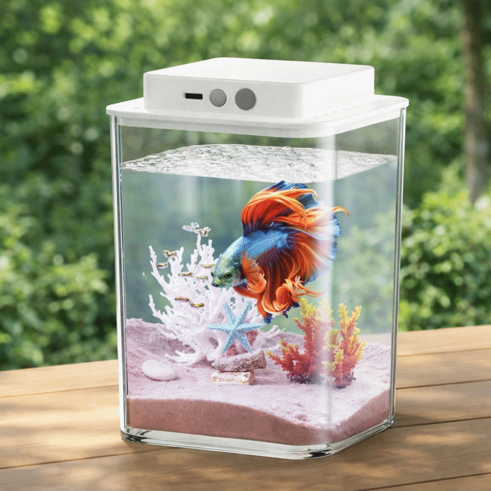 투명 베타 물고기 어항 지능형 감지 LED 조명 어류  - Aquarium Fish Betta 리뷰 및 가격