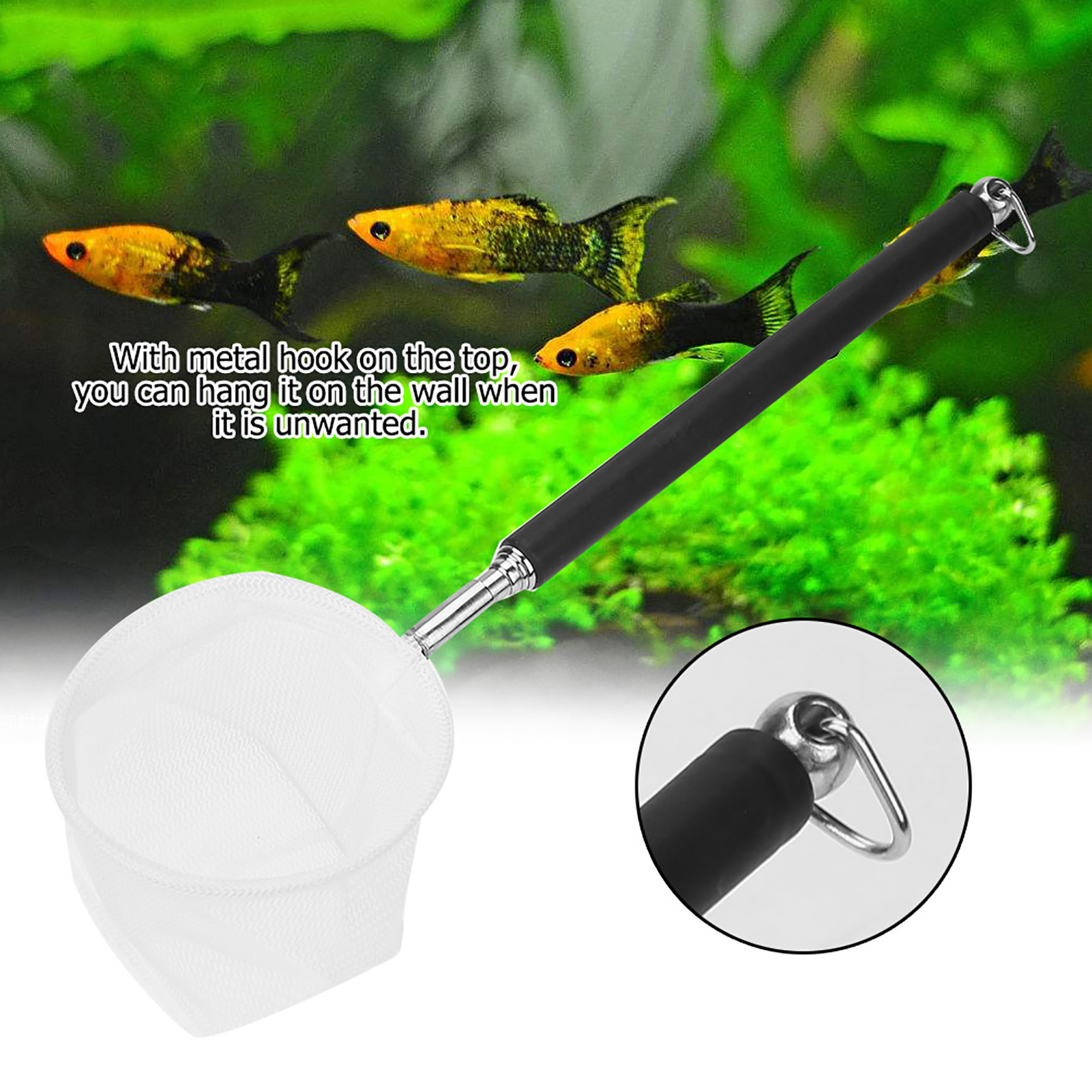 조절 가능한 수족관 낚시망 20-57.5cm 확장형 손 - Aquarium Fish Net Small 리뷰 및 가격