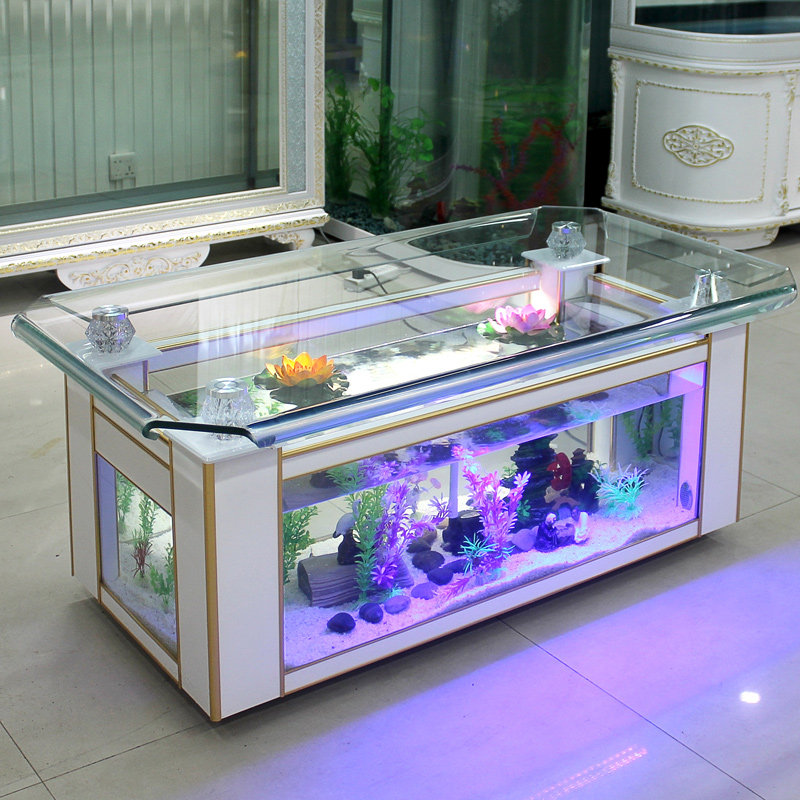 시하오 생태 커피 테이블 어항 유리 직사각형 대형 창의 - Live Fish Aquarium 리뷰 및 가격