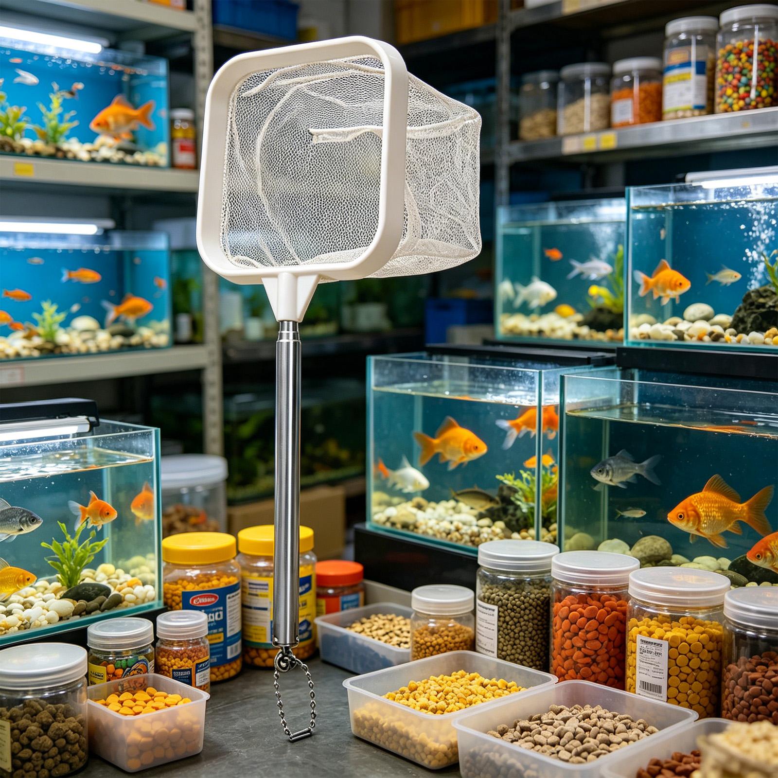 확장형 긴 손잡이 미세망 그물망 수족관 물고기 스키머  - Aquarium Fish Net Small 리뷰 및 가격