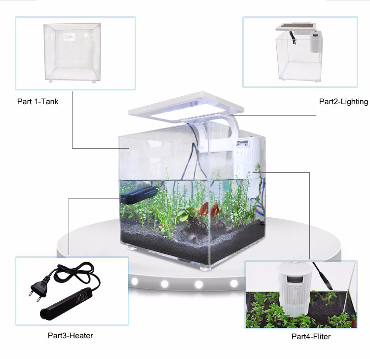 미니 아크릴 (25*25*25cm) 조명, 필터 시스템 - Aquarium Fish For Sale 리뷰 및 가격