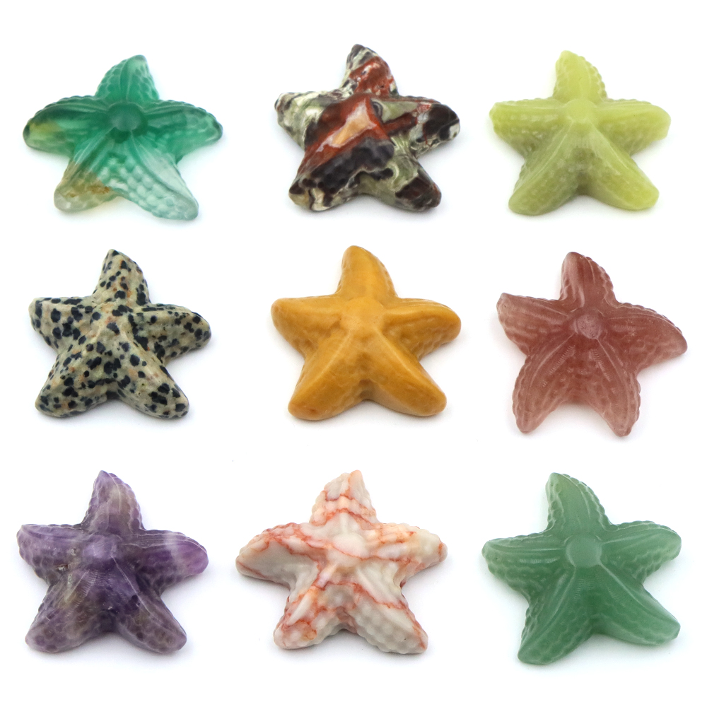 35mm 불가사리 모양 조각상 해양 동물 천연석 치유  - Aquarium Fishes 리뷰 및 가격