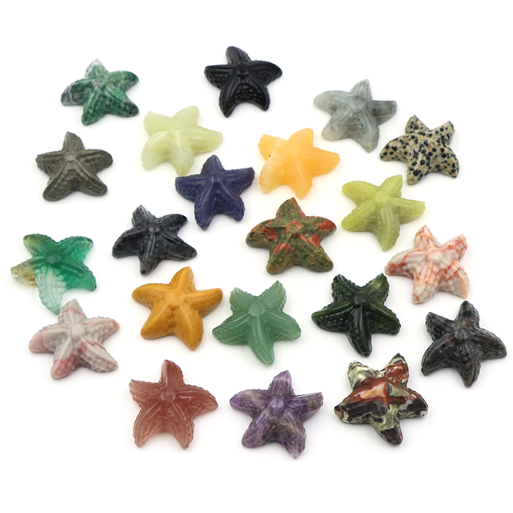 35mm 불가사리 모양 조각상 해양 동물 천연석 치유  - Aquarium Fishes 리뷰 및 가격