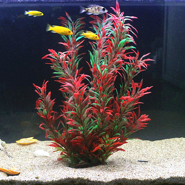 50CM 인조 어항 희귀 식물 수족관 가짜 대나무 잎  - Aquarium Fish Artificial 리뷰 및 가격