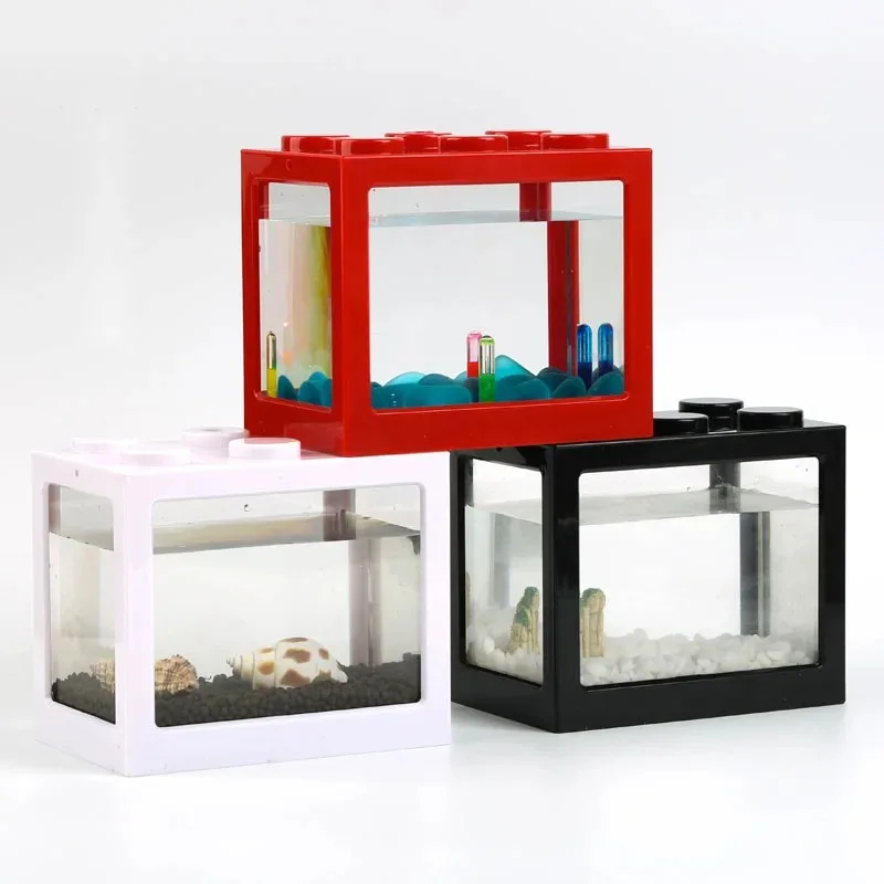1L USB LED 데스크탑 미니 수족관 물고기 탱크  - Aquarium Fish Betta 리뷰 및 가격